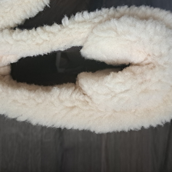 THE NORTH FACE Abby Apres snow winter boots shearling leather worn used 9.5 - Picture 14 of 16